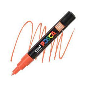 Uniball posca marqueur peinture ?eau, encre ?pigmentation orange, pointe extra