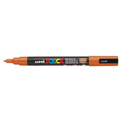 Uniball posca trait moyen 2.5mm pointe conique pc5m orange foncé