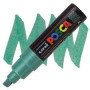 Uniball posca pointe biseautée large 8mm en acrylique vert metal