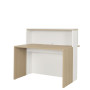 ZOOM CHENE NATUREL BANQUE ACCUEIL DROITE L120 3c
