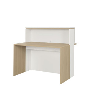 ZOOM CHENE NATUREL BANQUE ACCUEIL DROITE L120 3c
