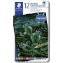 STAEDTLER Paquet 12 Crayons de couleurs métallique Design Journey