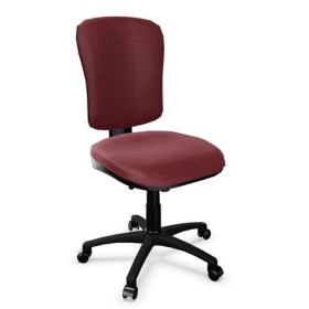 Siège Scoop assise et haut dossier tissu Rouge Bordeaux