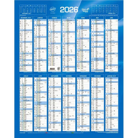 Quo Vadis - Calendrier mural - 2026 - Français - Classic - 14 mois de décembre à
