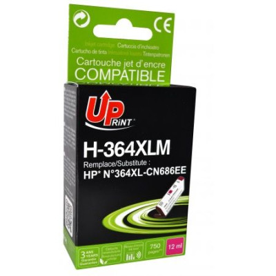 Cartouche compatible pour hp 364xl magenta cb324ee - uprint 13479