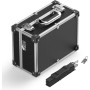 Mallette en PVC 32x23x16cm Verrouillable Bords renforcés Cadre en Aluminium Vali