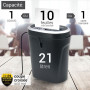 Destructeur de documents coupe croisée 10 Feuilles CD et DVD grand bac de 21L