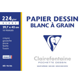 Pochette dessin à grain a3 10f 224g