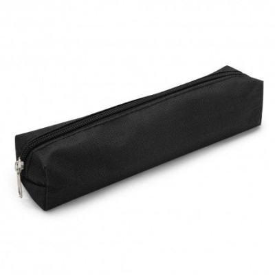 Trousse Fourre-tout 21x4x4 cm Zippé Textile Souple Noire