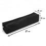 Trousse Fourre-tout 21x4x4 cm Zippé Textile Souple Noire