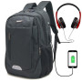 Sac à Dos Sécurité 15,6 Serrure Antivol Port USB et Passant Ecouteurs