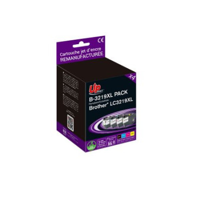 Uprint pack 4 cartouches remanufacturees brother lc3219xl n/c/m/j