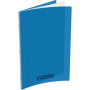 Cahier conquerant 24x32cm 96p couv polypro seyes bleu