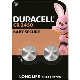 Duracell Paquet de 2 Piles CR2450, 3V