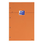 BLOC ORANGE OXFORD AGRAFE et 4TROUS 210x315 160P OPTIK P. SEYES +TAG