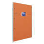 BLOC ORANGE OXFORD AGRAFE et 4TROUS 210x315 160P OPTIK P. SEYES +TAG