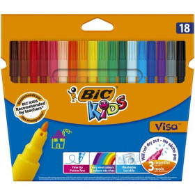 BIC Pochette de 18 feutres VISA  ASS 888681