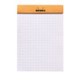 Bloc agrafé rhodia orange n°12 8,5x12cm 80f q.5x5 80g