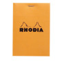 Bloc agrafé rhodia orange n°12 8,5x12cm 80f q.5x5 80g