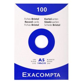 Etui 100 f.bristol blanc 148/210