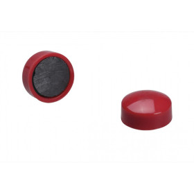 BLISTER 10 AIMANTS 12MM ROUGE