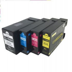 Pack Compatible Canon 1500XL BK+C+M+Y remplace 9182B004 28624