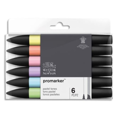 WIN PROMARKER 6 TONS PASTELS 0290113