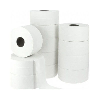 Lot de 12 papiers toilettes jumbo reyclés 8,5 x 35cm, 170m- 345600 ECOLABEL