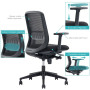 Fauteuil de bureau samcity  synchrone, soutien lombaire réglable / translation