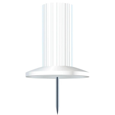 BTE 25 EPINGLES PAPIC 10MM BLANC