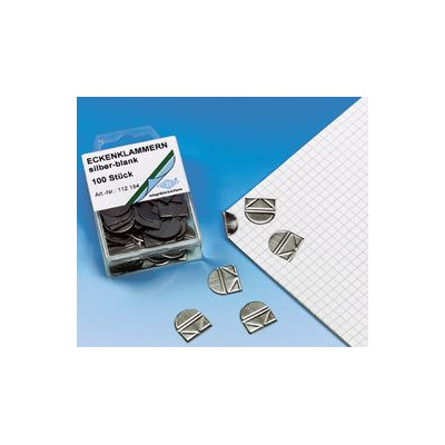 WEDO Paquet de 100 Coins de lettre, en métal brillant