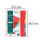 Intercal. a4 carte lustree 6 positions