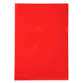 SACH 10 POCHETTES COINS PVC ROUGE