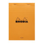 Bloc agrafé Rhodia ORANGE N°16 14,8x21cm 80f uni 80g