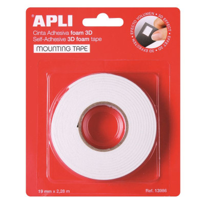 RUB ADH MOUSSE DOUBLE FACE 19MM x 2,28M