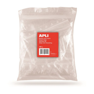 S.100 SACHETS PLASTIQ REFERMABLE 40X60MM