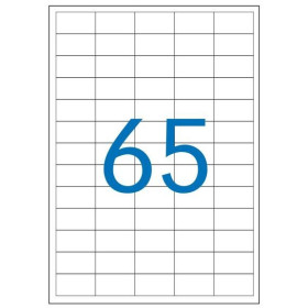 Boite 6500 etiquettes etibox 38x21.2