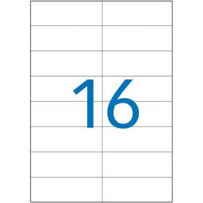 Boite 1600 Etiquettes ETIBOX   105X37
