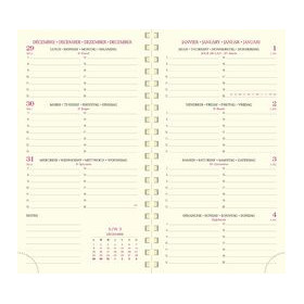 Exacompta agenda de poche eurotime 16s, 2026, cassandra noir 90 x 160 mm