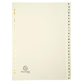 INTERCAL. CARTE PEAU A4 26 POS. A-Z