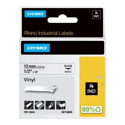 DYM RUB RHINO 12MM VINYL NR BLC 18444