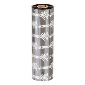 1 Carton de 12 Rubans Zebra 84mmx74m Transfert thermique 02300GS08407