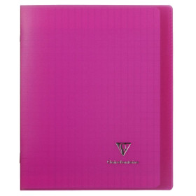 Koverbook piqué polypro transparent Rose 17x22cm 96p séyès