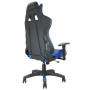 Fauteuil de bureau Gamer baquet RACING noir et bleu