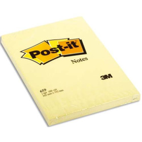 Pos bloc 100f 102x152 jaune 659 23695