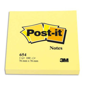 Pos neon 76x76 100f jaune 23699