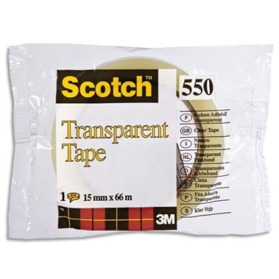 Scotch ruban adh trsp 550 15x66 23220