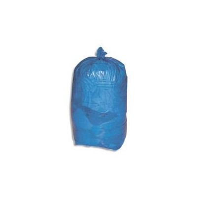 Sac c/25 sacs poub 110l bleu 124121