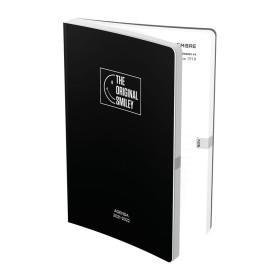 AGENDA SMILEY ORIGINAL 12x17 1 JOUR/PAGE 320 PAGES COINS RONDS ASSORTI