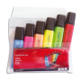 Surligneur q-connect tracé 2/5 mm pointe biseautée couleurs éclatantes pochette